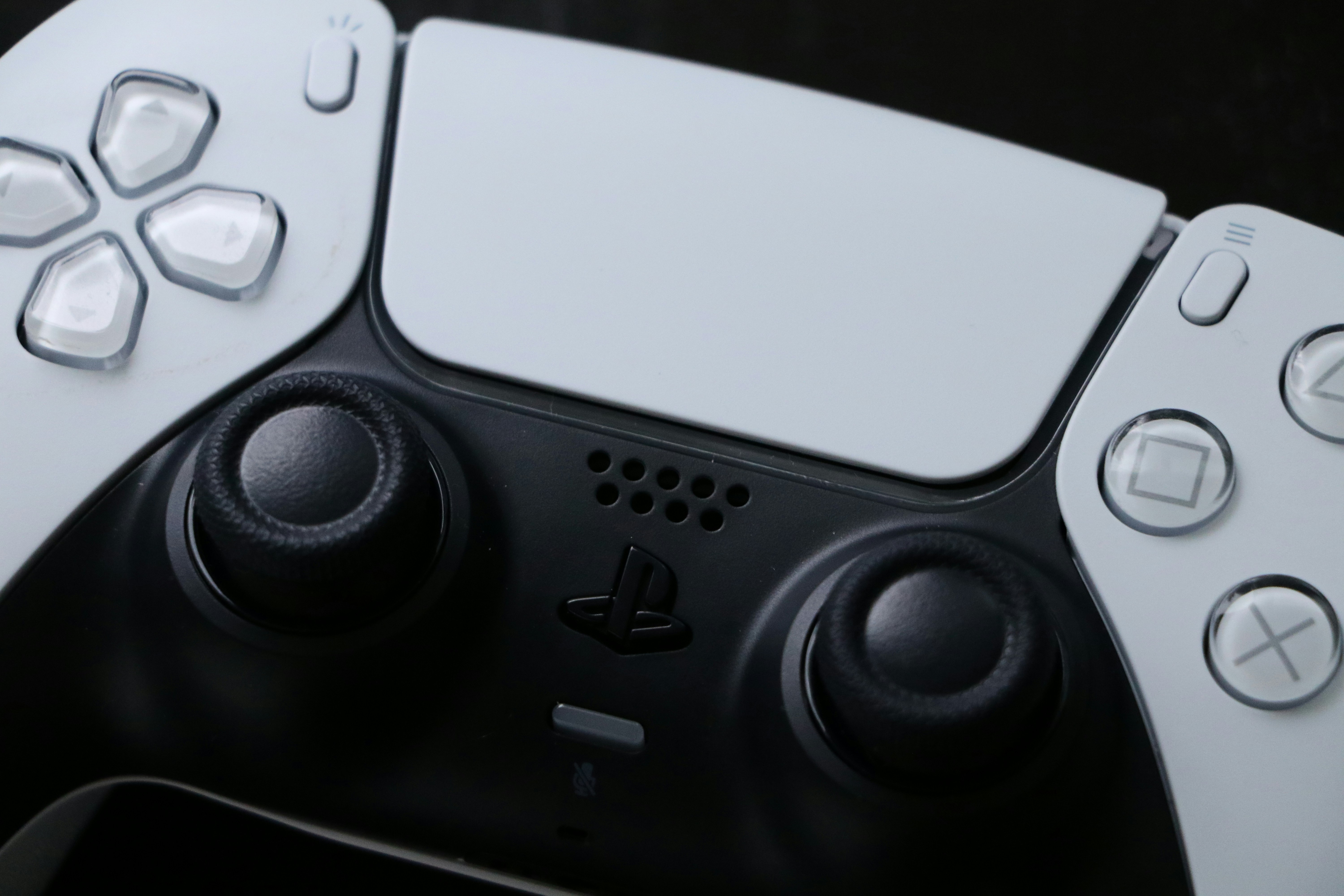 DualSense controller on desk